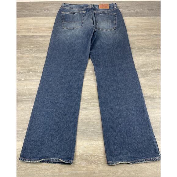 Lucky Brand Dungaree Jeans Mens 32 X 32 Blue Gene Montesano Mid Rise Boot Denim - Picture 2 of 15